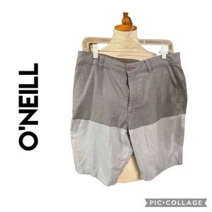 O’Neill Gray Color Block Shorts Size 32